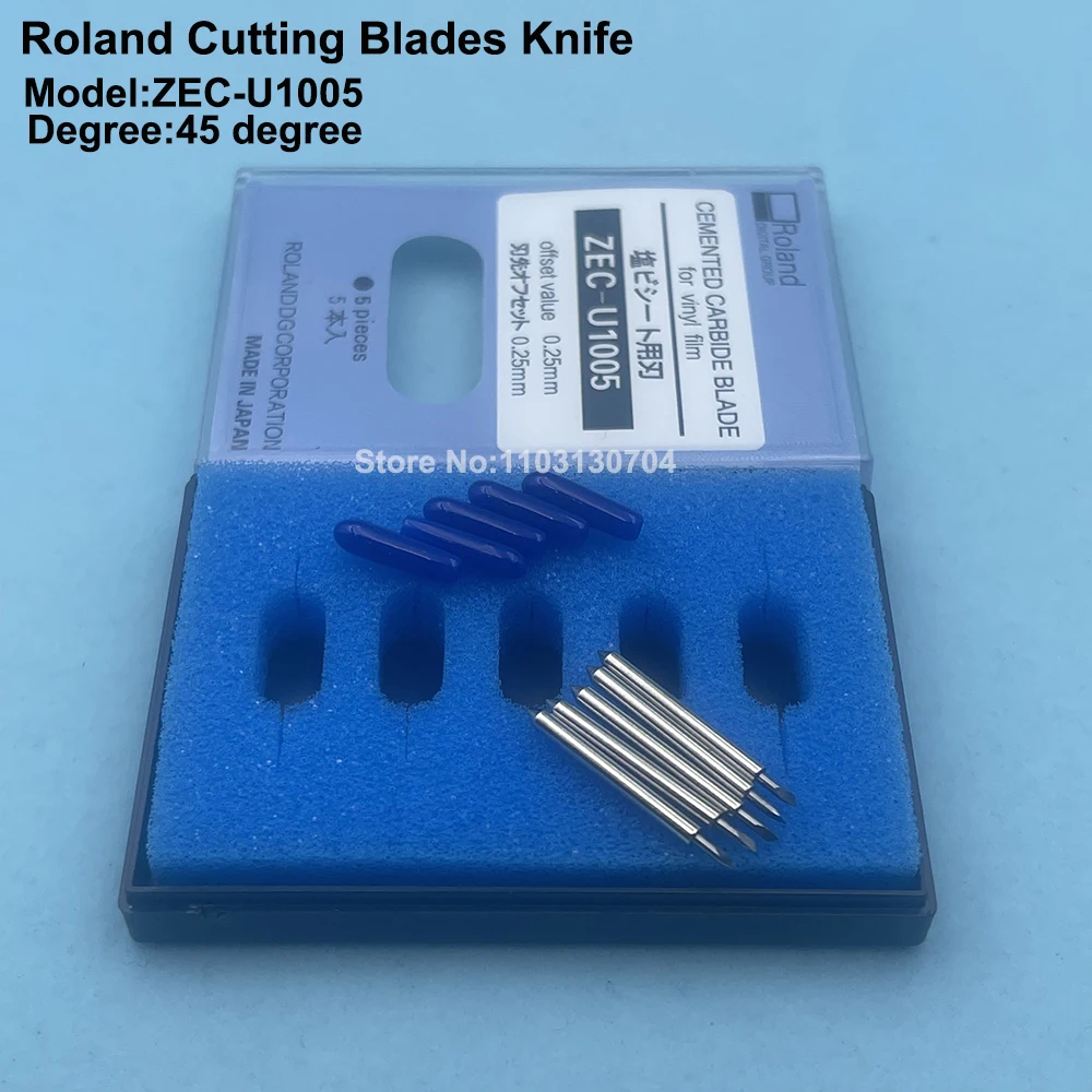 5PC ZEC-U1005 45Degree Roland Cutting Plotter Blades Knife Cemented Carbide Blade For Roland XC540 SP540 VP300 VP540 XR640 VS420