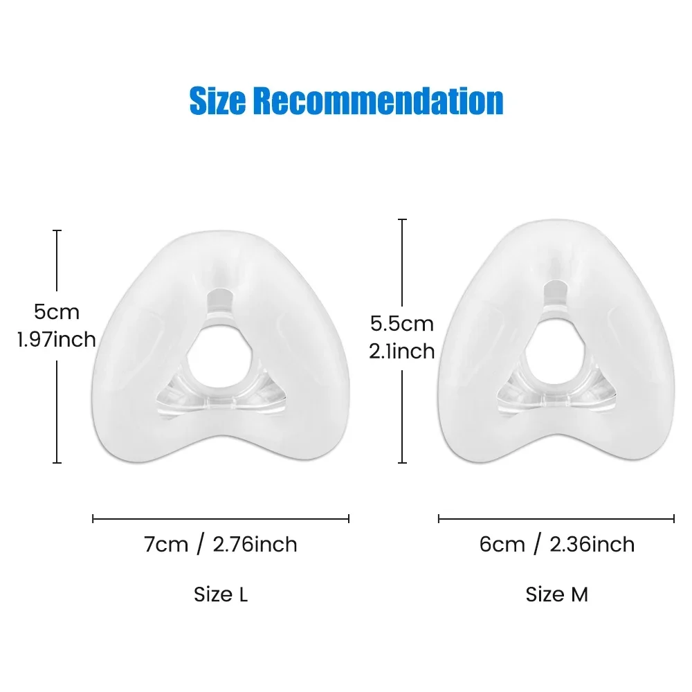 Nose Mask Replacement Cushion Compatible with Airfit N20 CPAP Mask, Nose Covers Lightweight Soft for Anti Snoring Machine