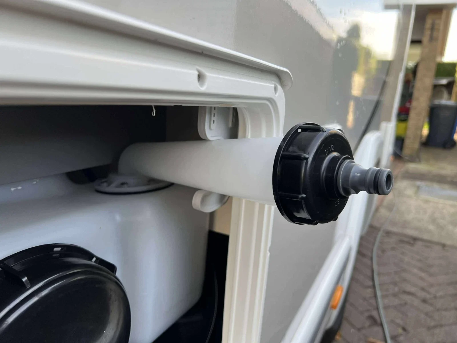 

Motorhome Water Filler Cap With Hozelock Connector For Chausson Motorhomes Caravan Thread Replacement Valve Fitting Parts