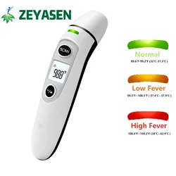 Digital Infrared Thermometer Forehead Ear Non-contact Thermometer Medical Termometro Body Fever Baby/adult Temperature