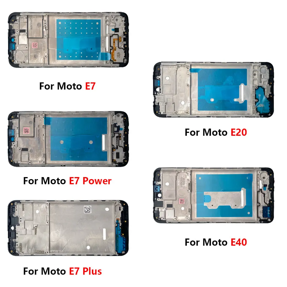 NEW Front Housing LCD Screen Frame Cover Bezel Plate Replacement Part For Motorola Moto E7 Power E20 E40 Edge 20 Lite S30 Pro S