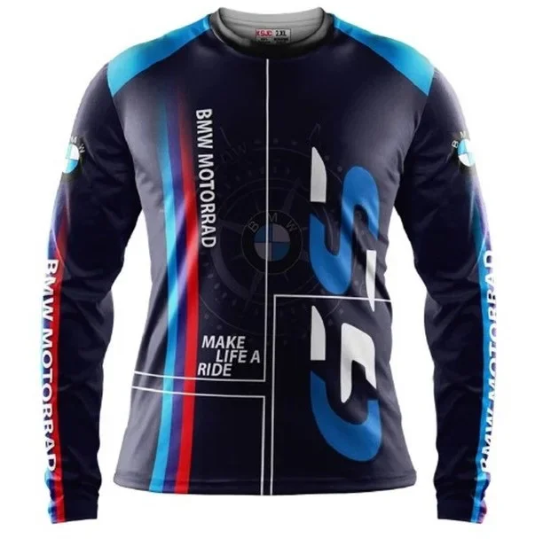 

2025 Motorcross T-Shirt Men Women Clothes Motorsport Chopper Cruiser Jersey Breathable Quick-Drying New Bmw Motorrad GS T Shirts