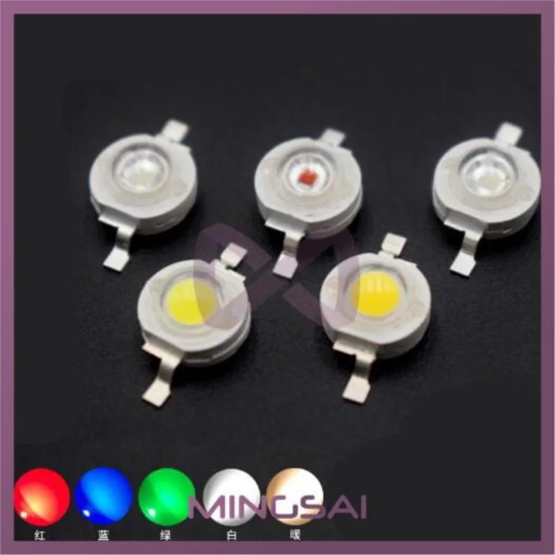 10Pcs 3W 1W 3.2V LED ลูกปัดแสงไดโอดชิป LED SMD สีแดงสีเขียวสีน้ำเงินสีเหลืองสำหรับ Downlight หลอดไฟ DIY หลอดไฟ