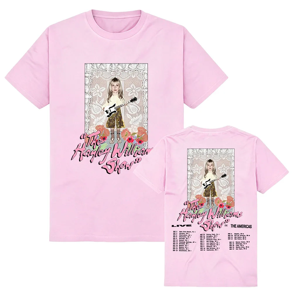 Live in America The Hayley Williams Show T-Shirt Sommer Baumwolle O-Ausschnitt Damen T-Shirts Grafik Merch Lockere, weiche Kurzarm-T-Shirts – Detail 7