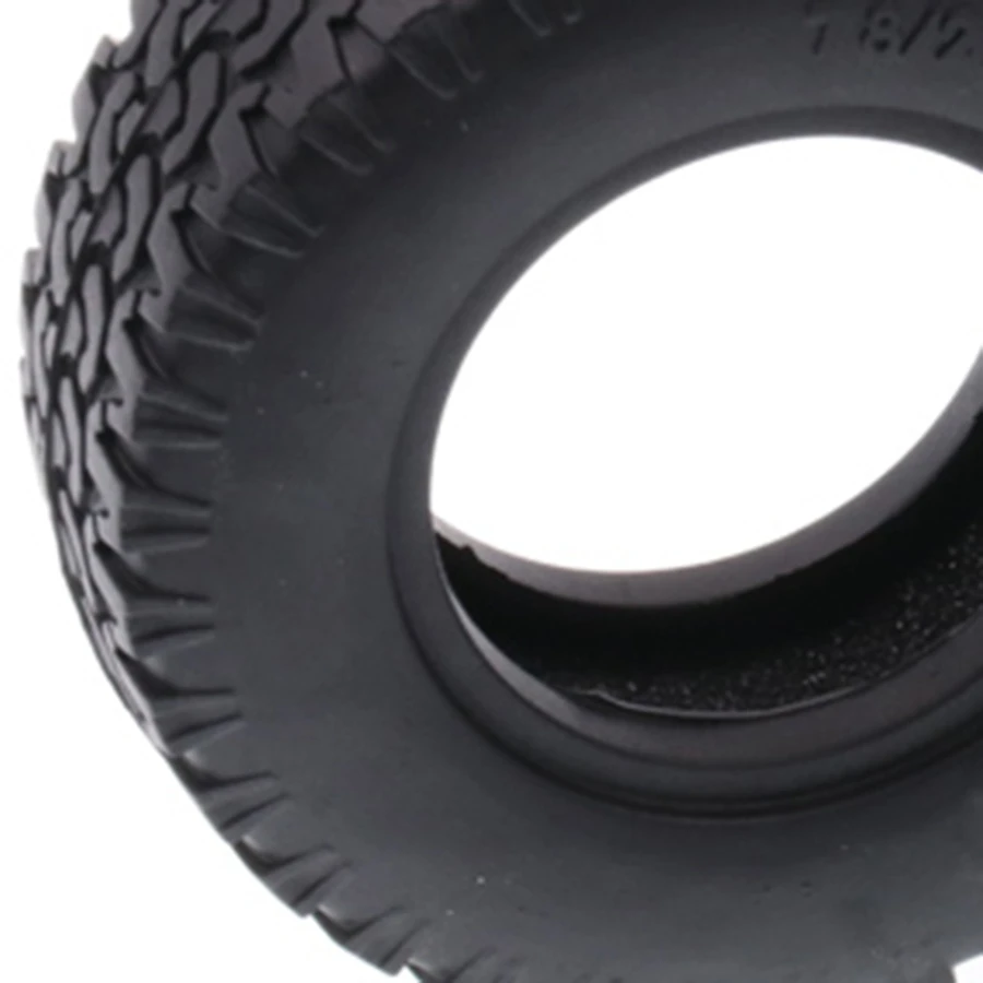 A45F-4PCS 1.55 Inch Rubber Tires For 1/14 Rm8 Baja RC Rock Crawler Remote Control Car Tyres