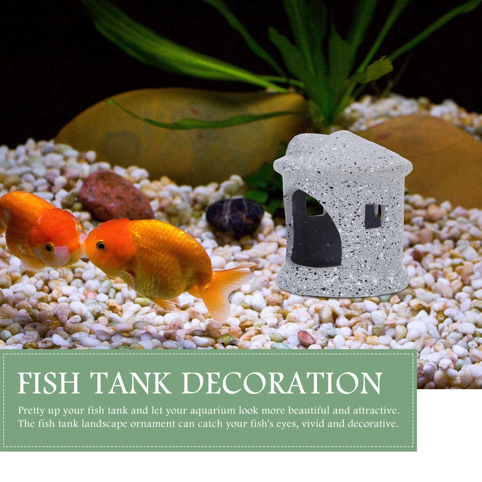 

Ceramic Aquarium Hideout Cave Fish Breeding Pot Shrimp Hiding Place Non-Polluting Tank Decorative Craft Freshwater Safe Use