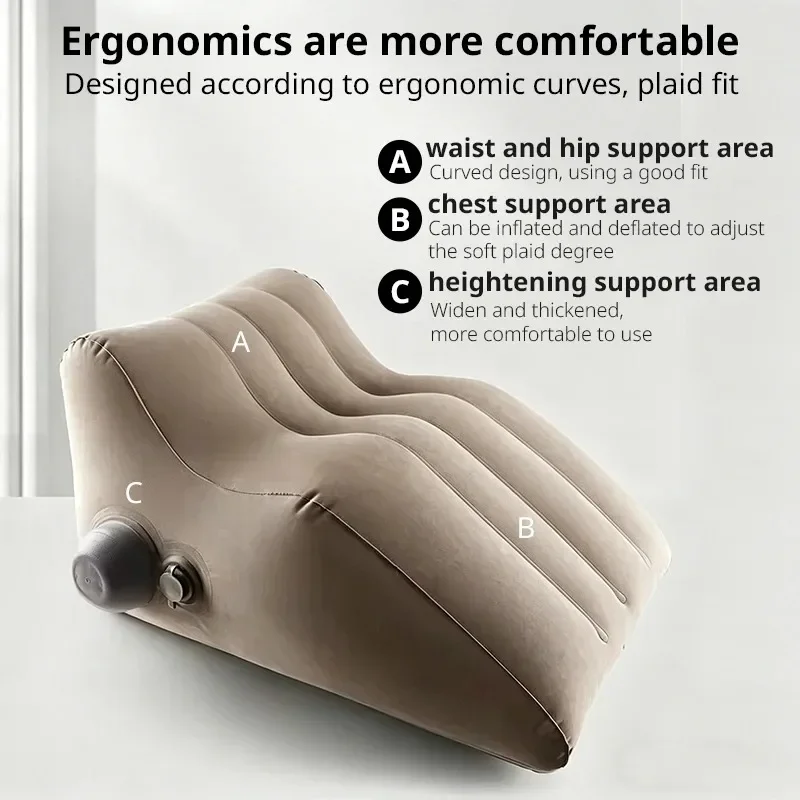 Multi Functional Inflatable Sex Pillow for Couples Supports Deeper Positions Adult Position Aid Sexual Tools for Men Women