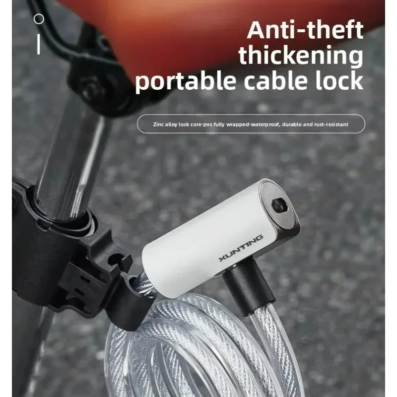 

For Bicycle Equipment Security Locks Bike Lock Chain Wire Lock Anti-theft Chain Lock For Bicycle Cycling Locks Steel Cable