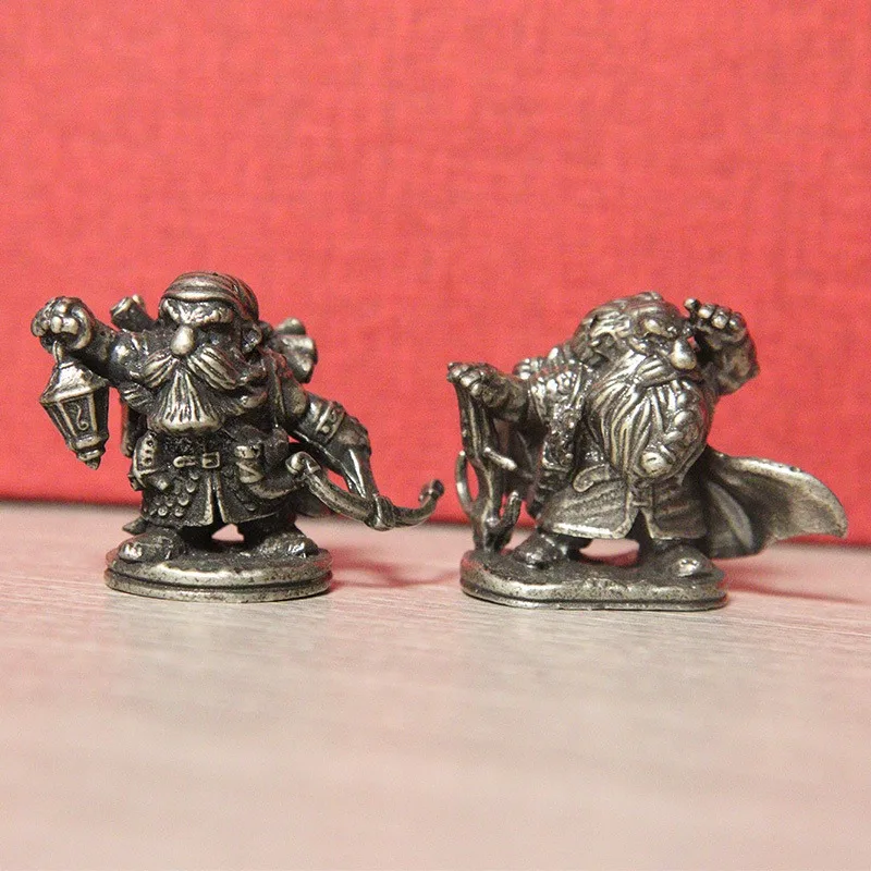 Figuras de soldado de la Legión Nana de latón blanco, decoración de escritorio de dibujos animados para niño, figuras en miniatura, colecciones de regalos de juegos para hombre, 1 ud.