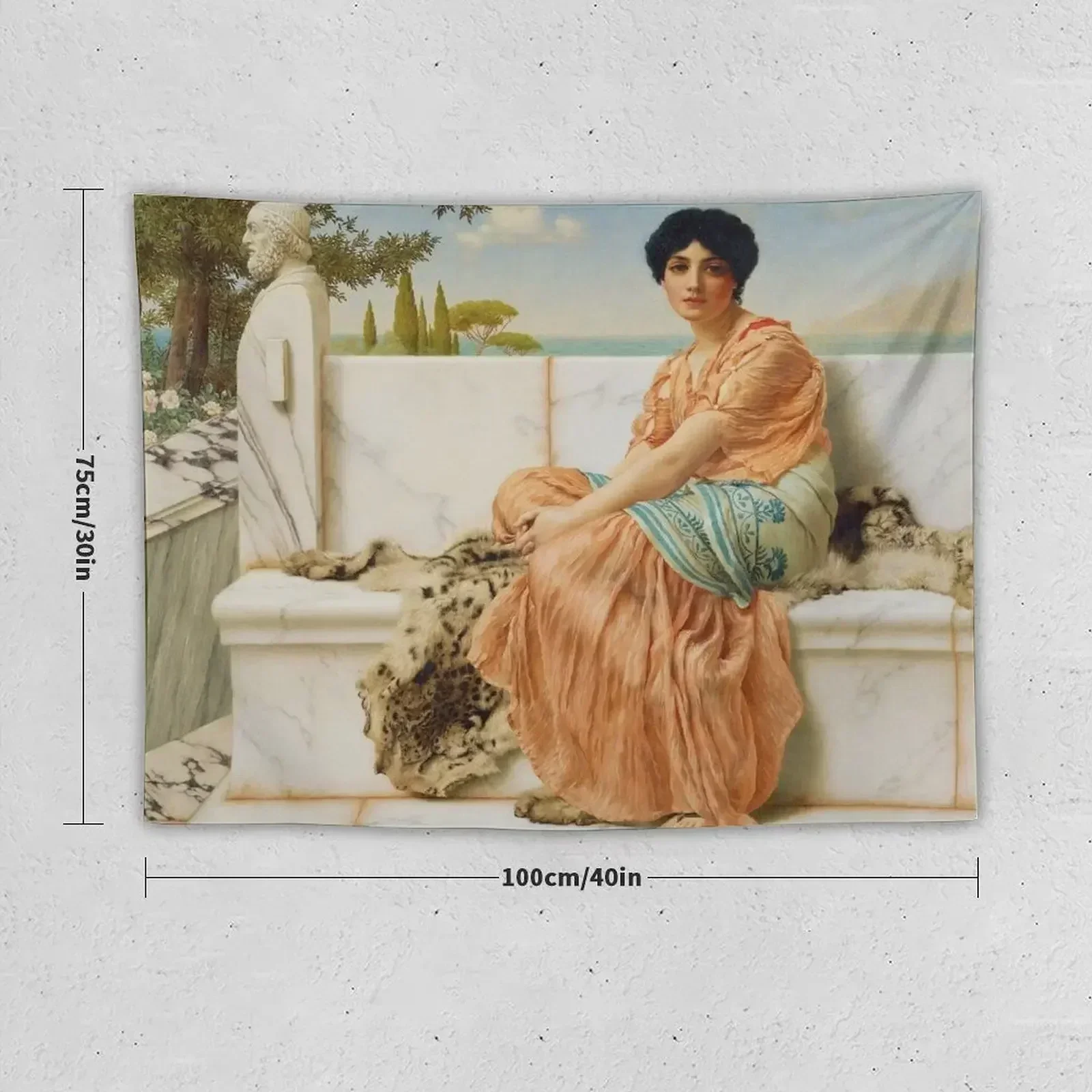 In the Days of Sappho by John William Godward (1904) Tapestry Aesthetic Room Decoration Things To Decorate The Room Tapestry