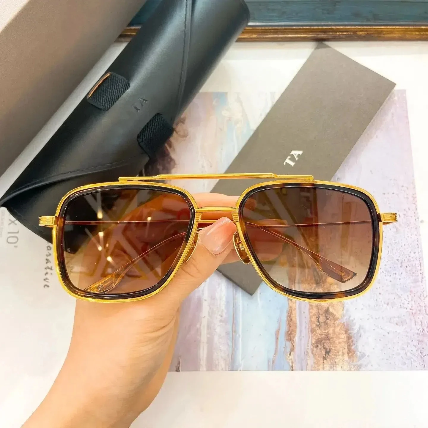 

Original Factory For DIYTA DT SUBSYSTEM-TWO DTS142 With Brand Box Luxury UV400 Driving Anti-Glare Square Men Women Sunglasses