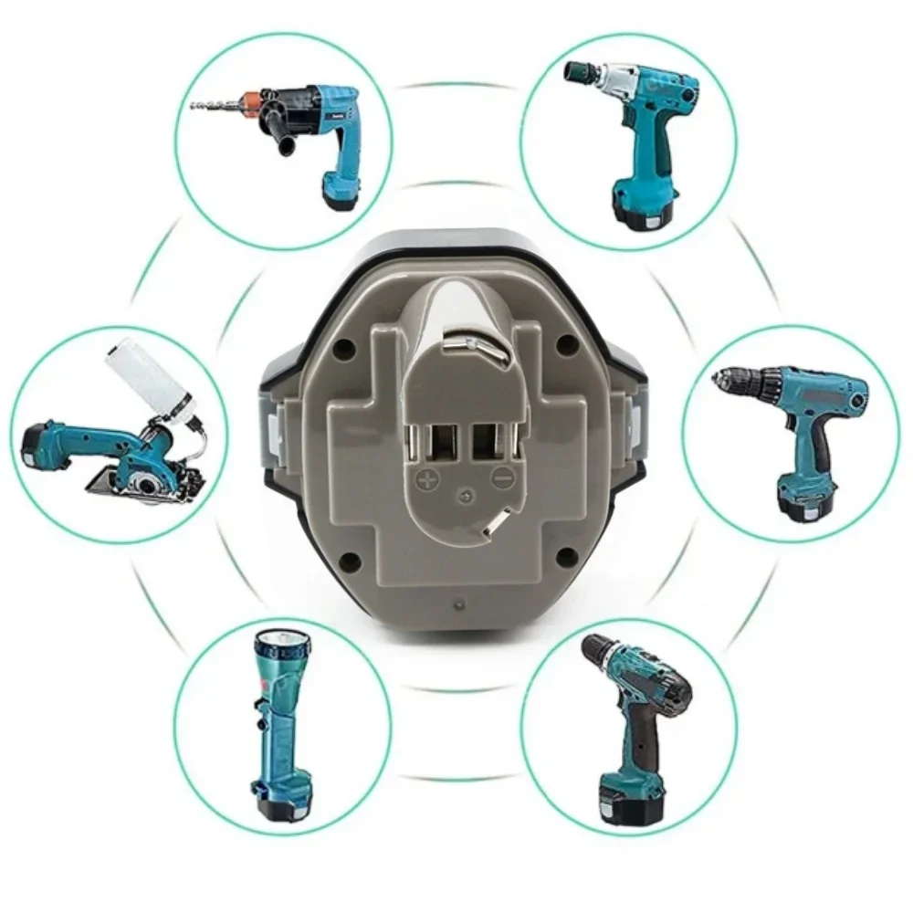 بطارية بديلة Ni-MH 14.4 فولت 6.8 أمبير في الساعة لمثاقب ومفكات ماكيتا اللاسلكية - تناسب الموديلات 1420، 1433، 1434، 1435، 6337D #6