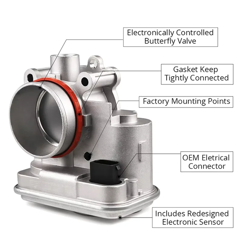 04891735AC Throttle Body Elektronik Untuk Jeep Patriot Compass 2.0L 2.4L Dodge Caliber Avenger Journey Chrysler 200 2.4L-AU62
