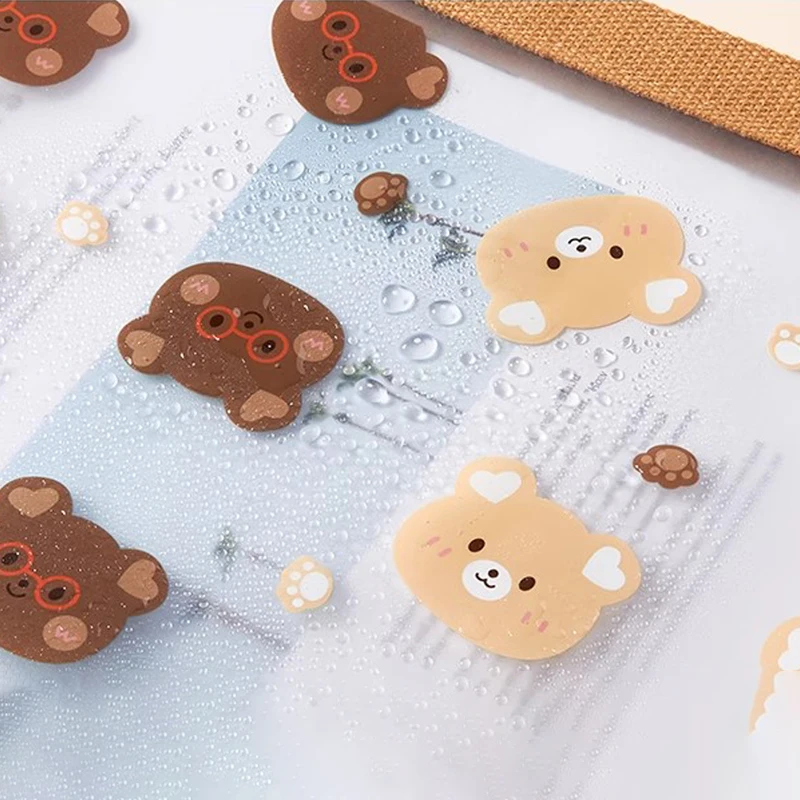 Kawaii A4 A5 File Holder Cute Bear Zipper File Bag Documents Tickets Holder Pencil Case Storage Pouch Korean Stationery Office