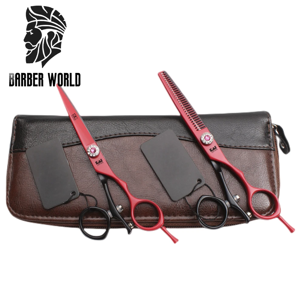 

Professional Hairdressing Scissors 6inch 440C Japan Steel Thinning Shears Suit Barber Hairdresser Tool