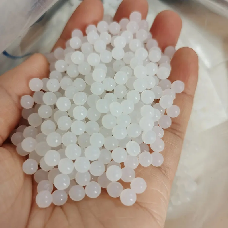 White Solid Silicone Ball Diameter 1mm-70mm Sealing Industrial Highly Elastic Wear-resistant Silicone Balls