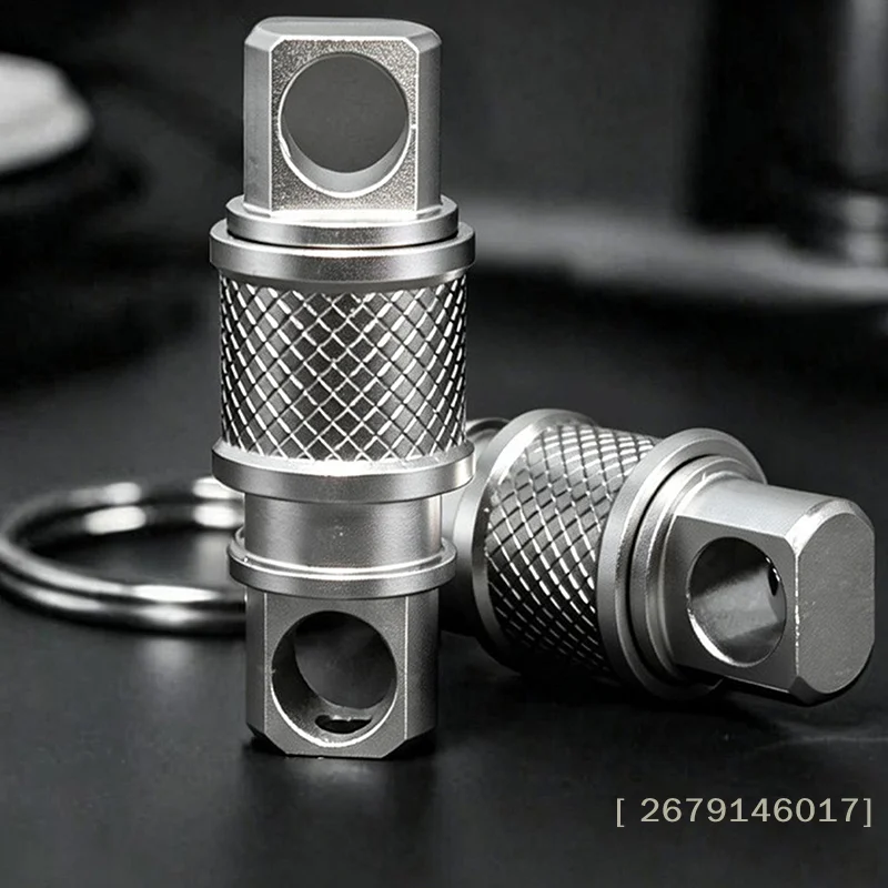YY26】1PCS Aluminum Alloy Keychain Key Holder Removable 360 Degree