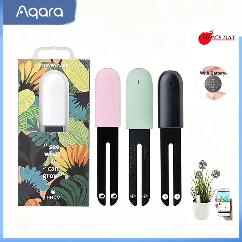 For Xiaomi Mijia HHCC Smart Flower Flora Monitor Garden Care Plant Grass Soil Water Fertility Tester Sensor Gardening Detector