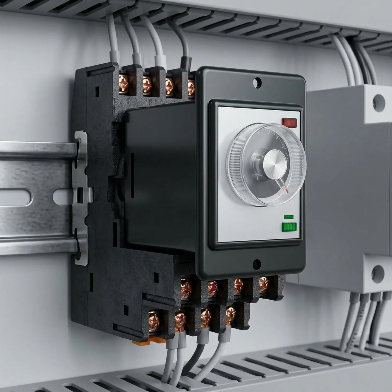 for Time Relay 060 Seconds Power On Delay Timer with Socket Base Model AH2Y AC 220V 8 Pin DIN Rail Mount for Electrical Control