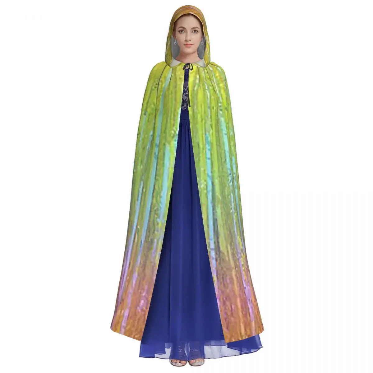 祝うロングフード付きマント魔女中世コスチュームコスプレケープハロウィンコート大人ユニセックス