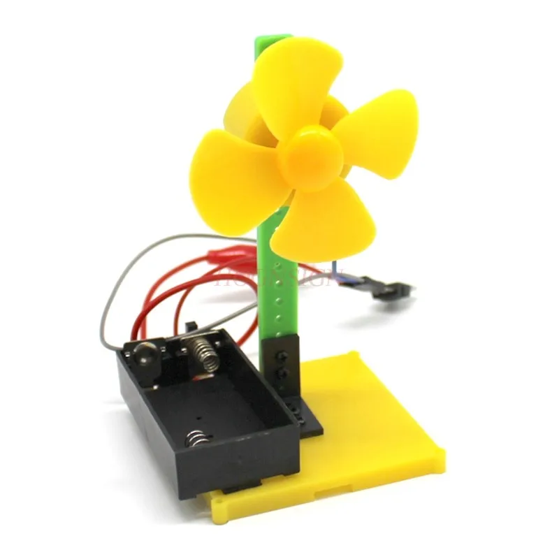 

Simple light-controlled wind leaf diy technology small production toy circuit experiment thousand science experiment