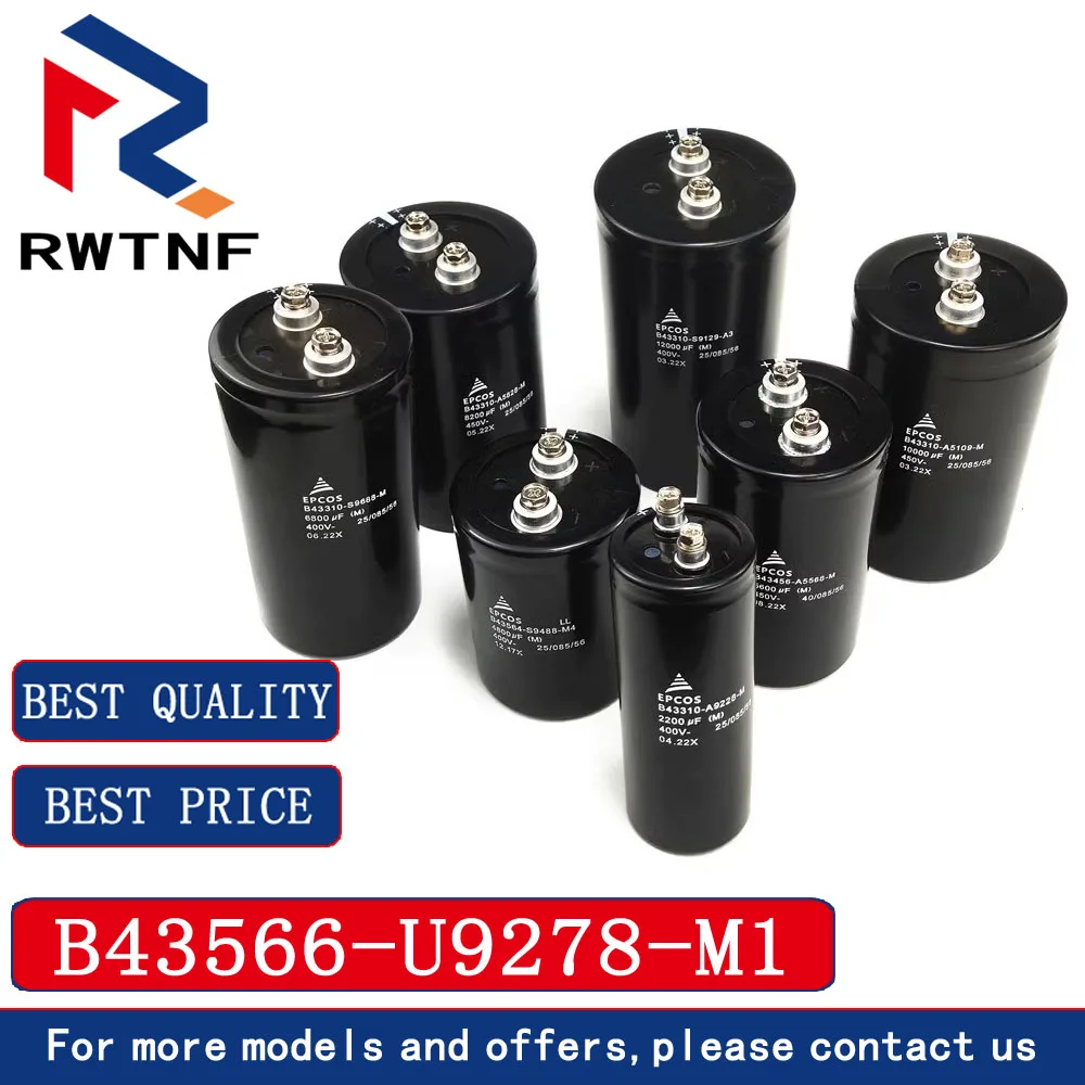 

Совершенно новый оригинальный алюминиевый электролитический конденсатор Epcos B43566-U9278-M1 400V2700Uf
