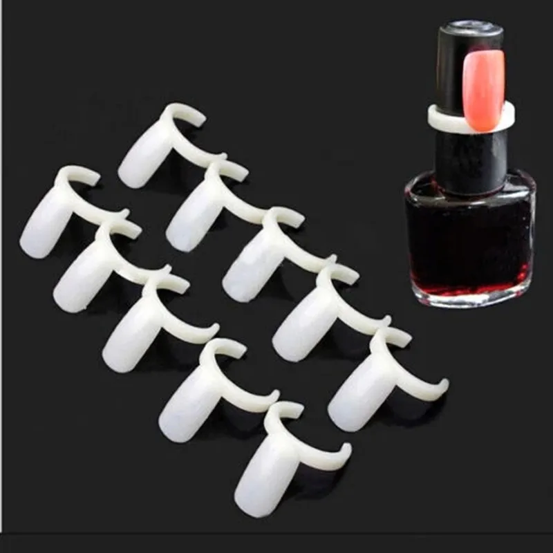 50pcs Fake Nail Ring Coloring Showing Nail Art Acrylic Full Nail Polish UV Gel Color Pops Display Trainning False Nail Manicure