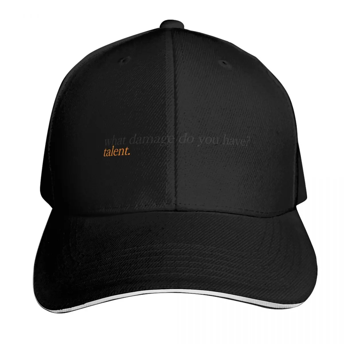 

what damage do you have talent. - lando norris Baseball Cap Golf Wear Trucker Cap Streetwear Funny hats For Women Men's