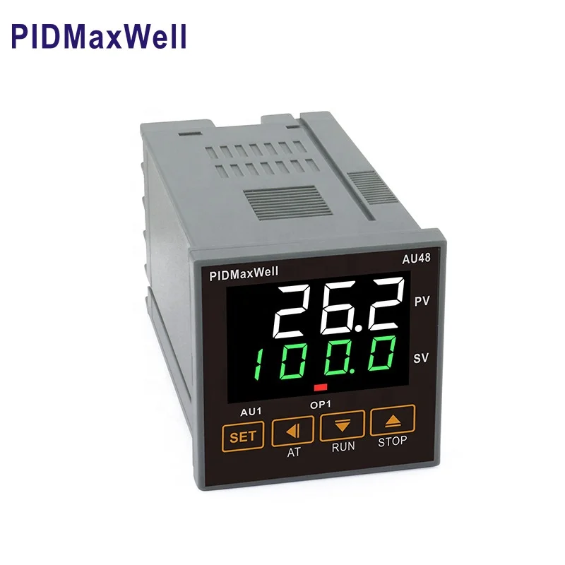 AU48 IP65 All-New PID Temperature Controller Thermostat SSR Relay Output Universal Input Highlight Display 3-Year Plastic OEM