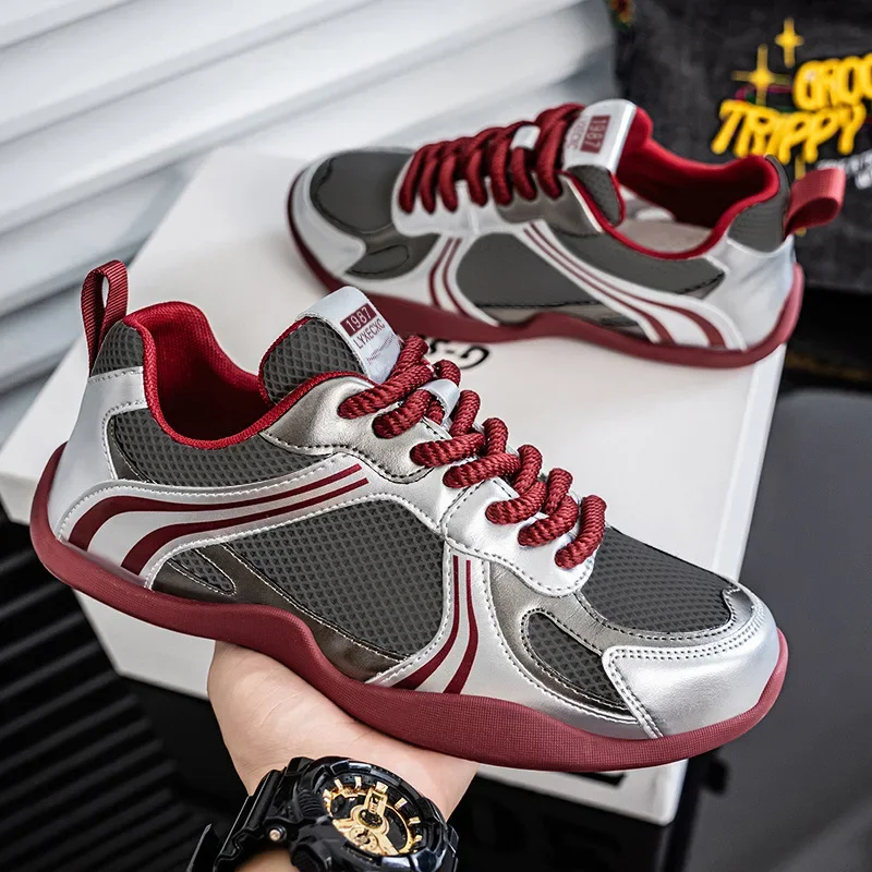 أحذية رياضية رجالية عصرية شبكية قابلة للتنفس من Fipatbu أحذية رياضية سوداء مريحة مضادة للانزلاق في الهواء الطلق كاجوال للجري Zapatillas Hombre #4