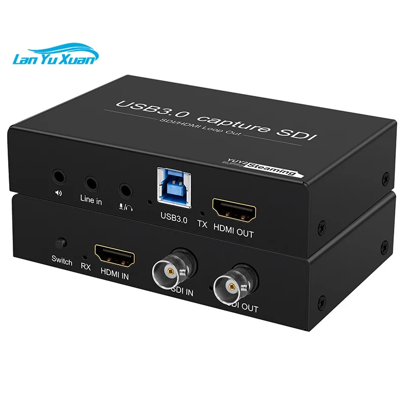 Free Shipping 1080p USB3.0 Capture SDI HDMI Video Capture Box for Live Streaming Video Game Grabber with Free Driver