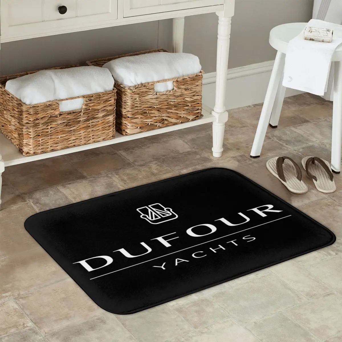 Dufour Yacht  Non-slip Doormat Floor Mat Carpet Rug for Kitchen Entrance Home Bathroom Living room Footpad Mats