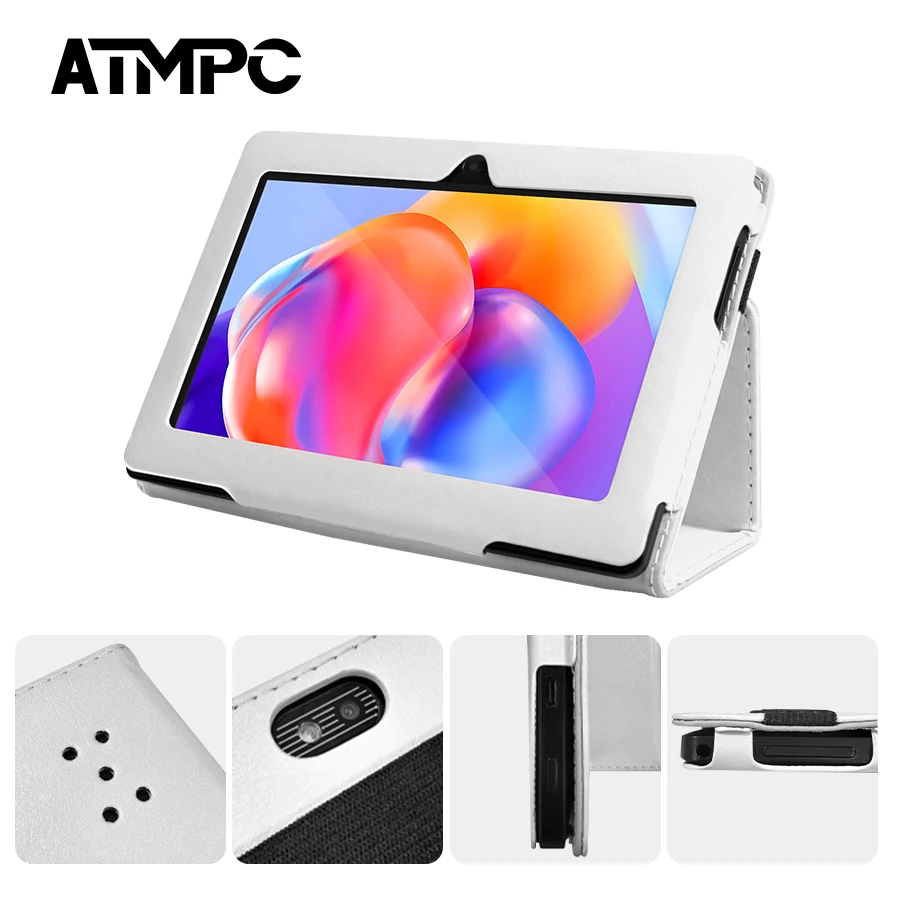 ATMPC 7 Inch Tablet, Android 11, 3GB RAM+32GB ROM Tablet PC Quad Core Processor, HD IPS Display, Dual Camera, WiFi 128GB Expand