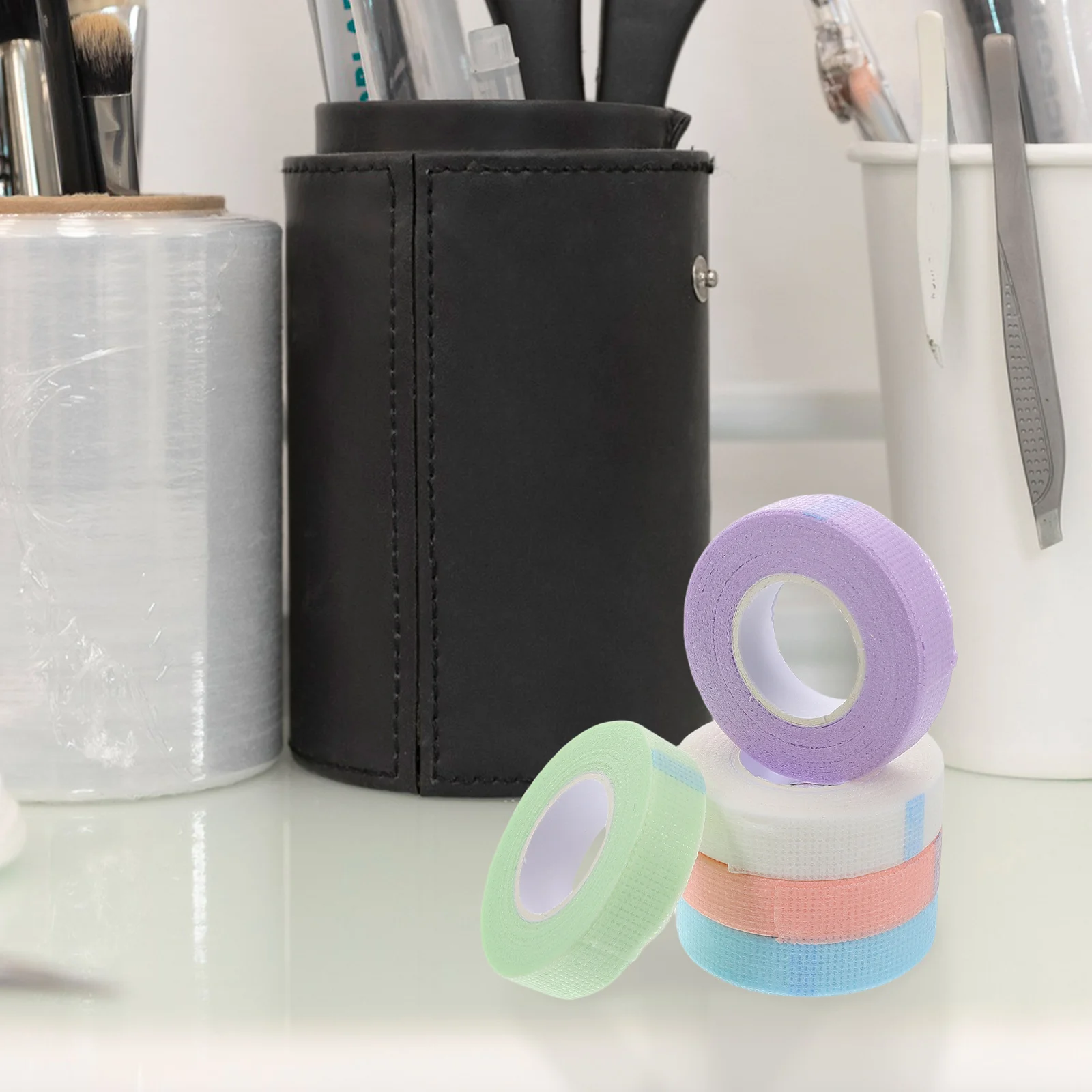 

5pcs Eyelash Tape for Extensions Breathable Soft Adhesive Professional Isolation Double Eyelid Makeup Supplies