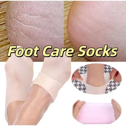 1 Paar Silikon feuchtigkeit spendende Fuß socken trockene rissige Füße Fußpflege socken Spa Pediküre Socken Massage feuchtigkeit spendende Gel socken