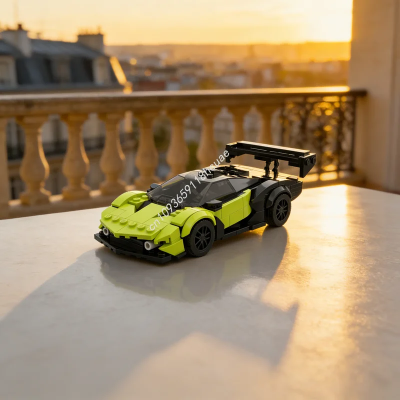 

321pcs MOC City Champions Lamborghiniesd Essenza Model Building Blocks Christmas Gifts Architecture Creative DIY Toy Idea