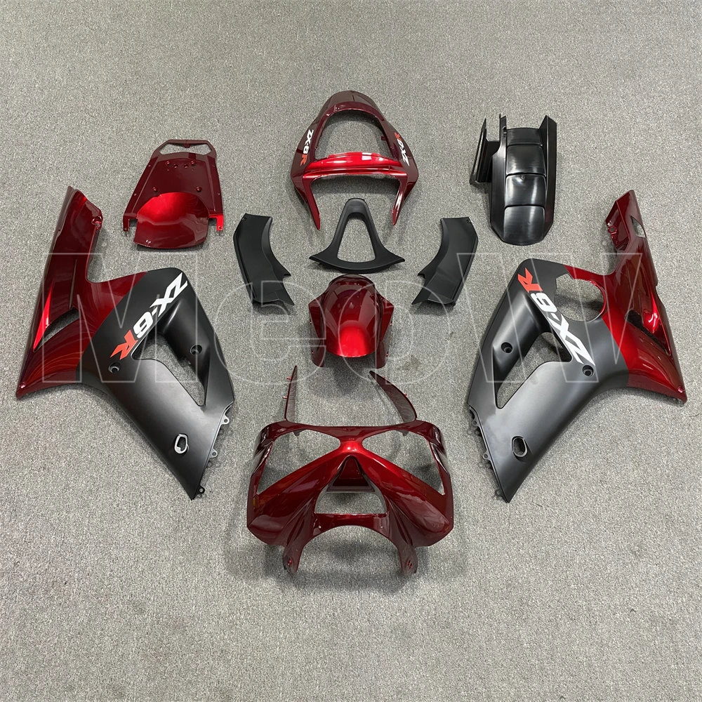 

Motorcycle Fairing Kit ABS Plastic Injection Body Full Bodykits Accessories For Ninja 636 ZX6R ZX-6R ZX6R 2003 2004