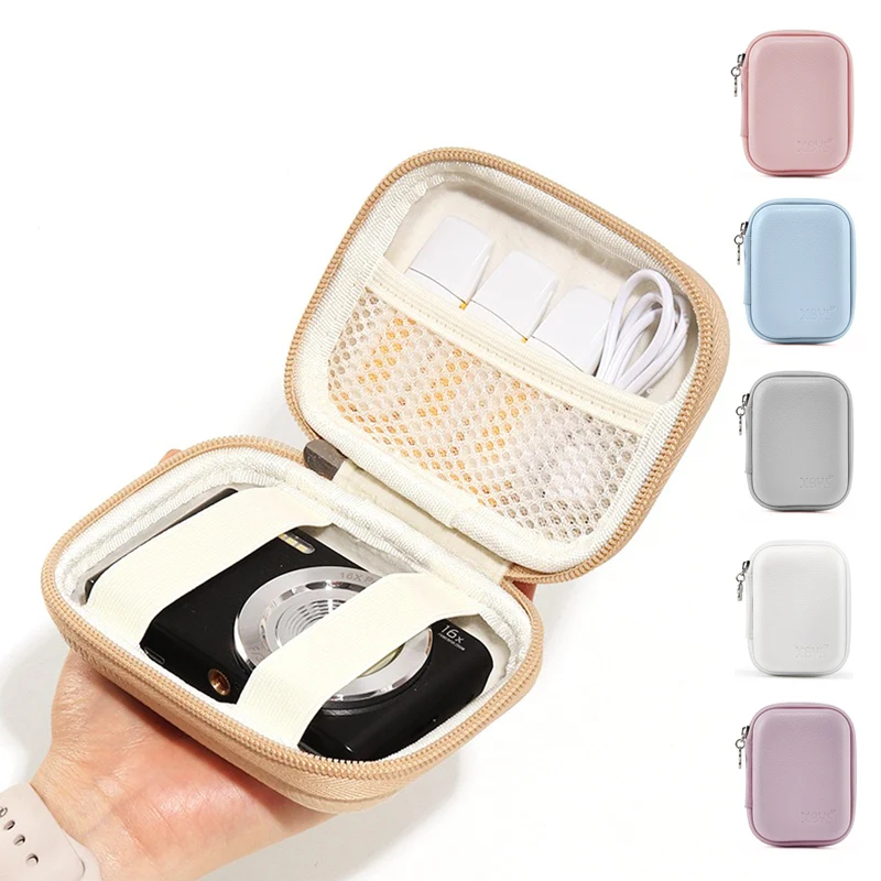 CCD Camera Storage Bags Mini PU Bag Organizer for Camera Accessories Waterproof Storage Organizer U Disks Earphone Travel Pouch