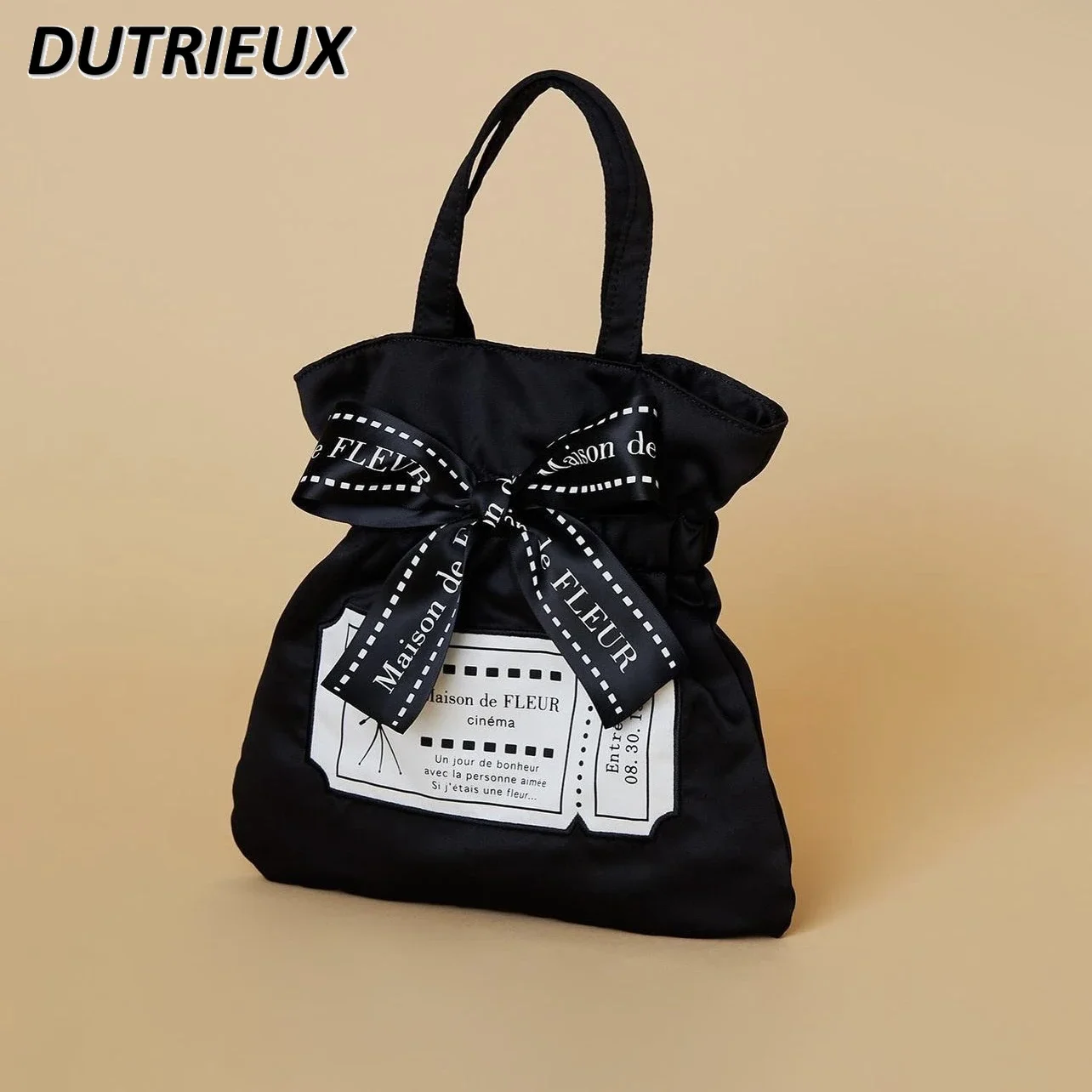 Fashion Sweet Cute Japanese Style Makeup Bag Female 2024 New Small Handbags for Women Casual Elegant Ladies Cosmetic Bags