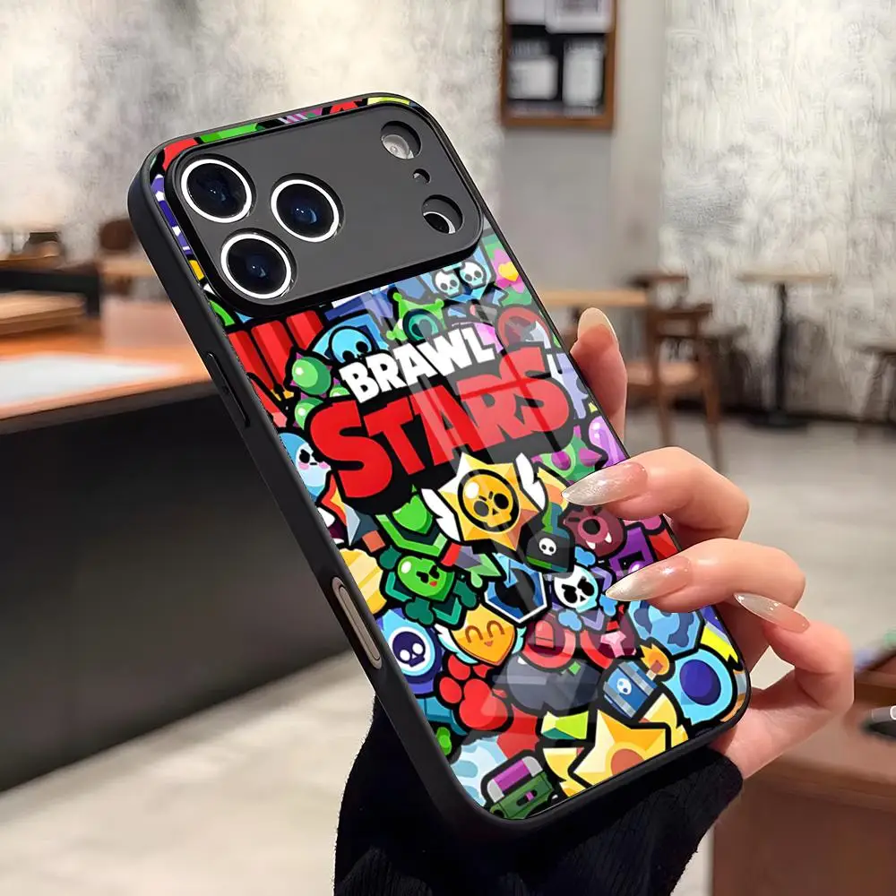 Capa de Celular Game Leon Stars de Vidro para iPhone 17 Air 16 15 14 Pro Max 13 12 11 X XS XR Plus e Samsung S26 25 24 23 22 à Prova de Poeira