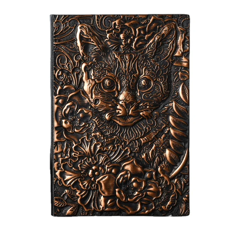 Imagem -06 - Cat Star Hardcover Retro Notepad Notebook de Imitação de Couro Estudante Aprendizagem Record Negócios Escritório Papelaria a5