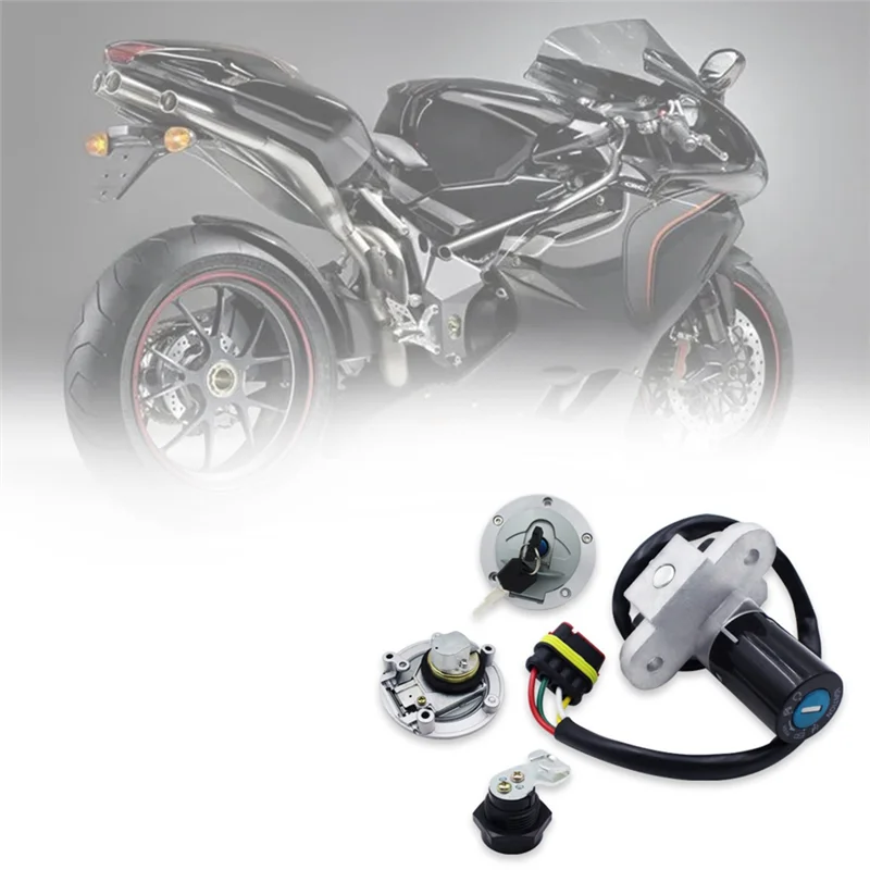 

Trending Motorcycle Ignition Switch Lock Seat Lock GAS Fuel Tunk Cap Lock With Key Set For MV AGUSTA F4 1000 2006-2007