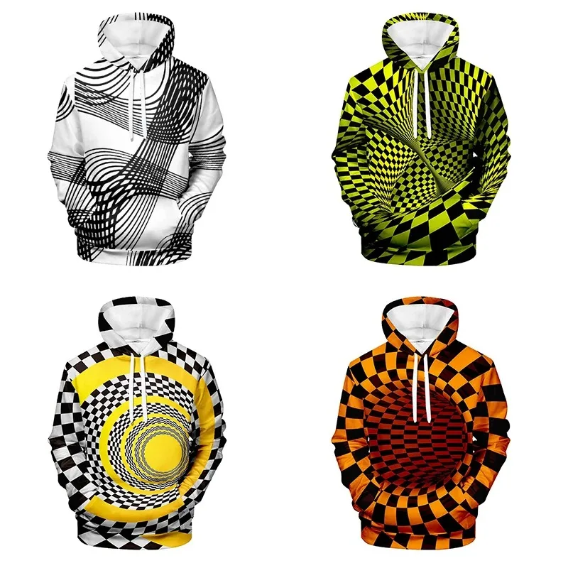 

3D Printing Swirl Dizzy Hypnotic Costume Hoodies Pullover Hip Hop Male Female Hoodie Long Sleeve 3d Sweatshirts Hooded Tops 4xl