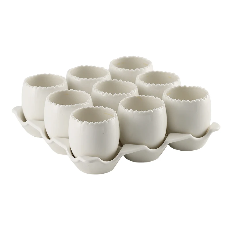 Hotel Restaurant Health Soup Quantifier Combination Tableware Restaurant Hot Pot Restaurant Square Nine Grid Bowl