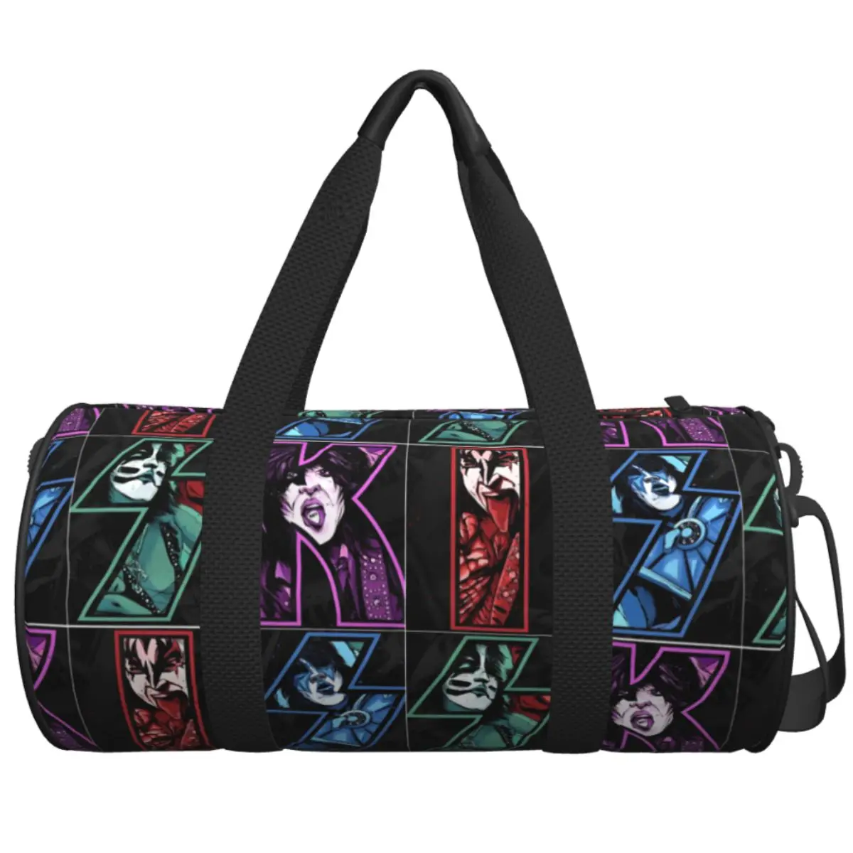 

Спортивная сумка Kiss Band Спортивная сумка большой вместимости Vintage Est.1974 Fan Art Мужская портативная сумка Ретро дорожная тренировочная сумка для фитнеса