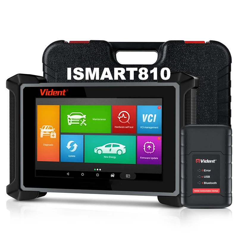 Premium Version VIDENT ISMART 810 OBD2 Scanner Code Reader Car Diagnostic Tool ECU Coding Professional Key Programming Android