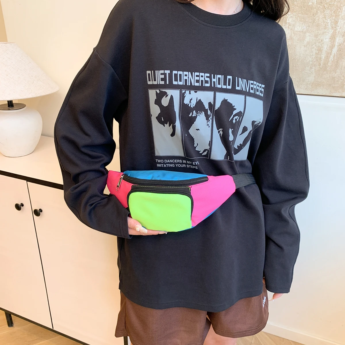 حقيبة الخصر المحمولة فاني الخصر حزم النساء الرجال الرياضة في الهواء الطلق الترفيه الجري مكافحة سرقة رقيقة جدا حقيبة الخصر غير مرئية