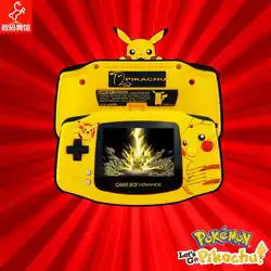 GBA GAMEBOY Advance Handheld Game Console,Pokemon Pikachu, Modern Craft Upgraded Colorful High-Brightness Screen, Boy Gift Toy