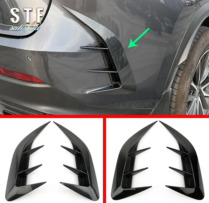 ABS Rear Fog Light Side Trim For Lexus NX-Class AZ20 NX250 NX350 NX450 2021 2022 Car Accessories Stickers