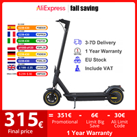 AOVOPRO ESMax 45KM Electric Scooter 35KM/H Fast Speed 1000W Peak Power 10 Inch Anti-puncture Air Tire 14.5AH Folding E-scooter